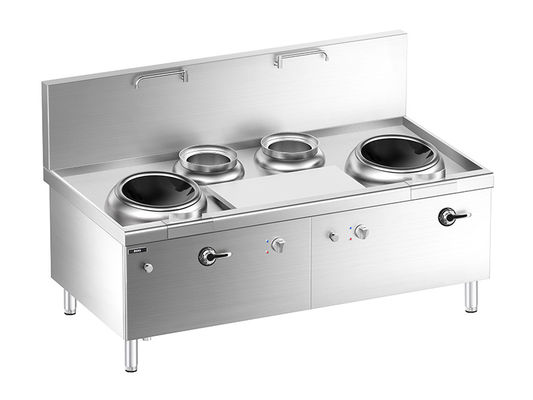 Qualität  Floor Chinese Induction  Double-wok  and Double Bain Marie  Stove with Cabinet usine